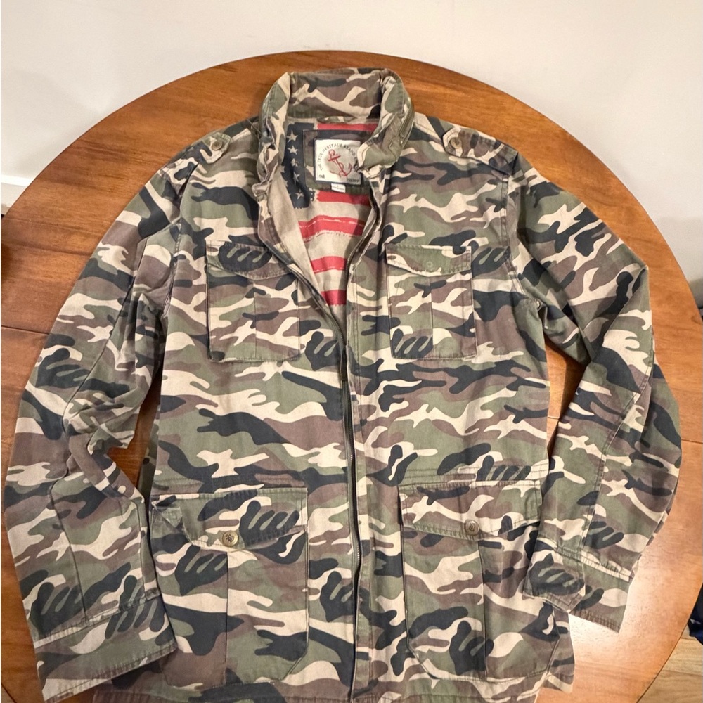 Men's Camo Field Jacket - Green Camo